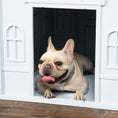 Load image into Gallery viewer, 26" Plastic Dog House Outdoor, Waterproof Dog Kennel with Air Vents, Pet Shelter for Small Medium Dogs, Blue
