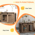 Load image into Gallery viewer, PawHut Dog Crate Furniture, End Table Dog Cage for Large Sized Dog, Dog Kennel Furniture for Indoor Use, 39" x 23" x 24", Walnut Brown
