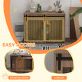 Load image into Gallery viewer, PawHut Dog Crate Furniture, End Table Dog Cage for Large Sized Dog, Dog Kennel Furniture for Indoor Use, 39" x 23" x 24", Walnut Brown
