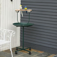 Load image into Gallery viewer, 48" Rolling T-Stand Bird Training Activity Playground With Perch
