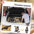 Load image into Gallery viewer, Dog Stroller, One-click Folding Pet Stroller with Cup Holder, 4 Wheels Travel Carrier w/ Brakes, 360° Swiveling Front Wheels, Storage Basket, for XS/Small Dogs Cats, Coffee
