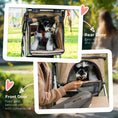 Load image into Gallery viewer, Dog Stroller, One-click Folding Pet Stroller with Cup Holder, 4 Wheels Travel Carrier w/ Brakes, 360° Swiveling Front Wheels, Storage Basket, for XS/Small Dogs Cats, Coffee
