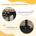 Load image into Gallery viewer, 30"H Tall Dog Gate, Pet Gate with Cat Door, Auto-Close Pressure-Mounted Steel Safety Gate Barrier, Double Locking for Doorways Hallways Stairs, Fits 29"-39.4"W, Black
