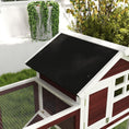 Load image into Gallery viewer, 48" Weatherproof Wooden Rabbit Hutch With Slant Roof And Screened Outdoor Run, Brown
