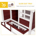 Load image into Gallery viewer, 48" Weatherproof Wooden Rabbit Hutch With Slant Roof And Screened Outdoor Run, Brown
