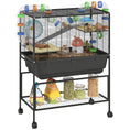 Load image into Gallery viewer, Hamster Cage with Deep Tray, 3 Tier Rolling Rat Cage with Storage Shelf, Big Exercise Wheel, Tube System, Hut, Platforms, Ramps, Food Dish, Water Bottle, for Syrian, Gerbil, Mouse
