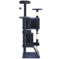 Charger l'image dans la visionneuse de la galerie, 63" Cat Tree, Cat Tower for Indoor Cats with Scratching Posts, Cat Condos, Bed, Platforms, Ramp, Toy Ball, Cat Activity Center, Dark Blue
