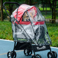 Load image into Gallery viewer, Dog Pram Rain Cover, Cover for Dog Stroller Buggy, with Front, Rear Entry
