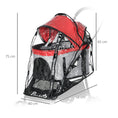 Load image into Gallery viewer, Dog Pram Rain Cover, Cover for Dog Stroller Buggy, with Front, Rear Entry
