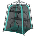 Charger l'image dans la visionneuse de la galerie, Cat Tent, 3-Tier Portable Pet Tent for Indoor Outdoor, Cat House with Multi-Door, Carry Bag, Breathable Mesh for Security & Ventilation, Sun Protection, Green
