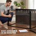 Charger l'image dans la visionneuse de la galerie, Hamster Cage, Large Hamster Habitats Steel Frame Chewproof, 0.53m² Transparent Small Animal Cage, Deep Bedding Space for Pets Enrichment, Openable Top, for Rats, Syrian, 41"
