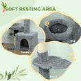 Load image into Gallery viewer, Floor to Ceiling Cat Tree, 4 Tiers Cat Tower, Adjustable Height 89-100", Tall Kitty Climbing Tower w/ Scratching Post, Condo, Bed, Perches, Dangling Ball for Indoor Kittens
