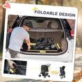 Load image into Gallery viewer, Pet Stroller for Small Miniature Dogs Cats Foldable Travel Carriage with Wheels Zipper Entry Cup Holder Storage Basket Grey
