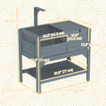 Load image into Gallery viewer, Wooden Tortoise House Habitat with Shelf, Tortoise Enclosure for Small Animals with Light Support Frame, Reptile Cage with Tray for Indoor Use, 33" L x 20" W x 41" H
