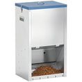 Load image into Gallery viewer, 50lbs Automatic Dog Feeder, Galvanized Gravity Pet Feeder with Lockable Clear Door, Indoor and Outdoor Use, Wall Mountable, Portable Handles, Auto Dog Food Dispenser for Large Breeds
