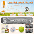 Load image into Gallery viewer, Automatic Dog Ball Launcher with 5 2.3" ETPU Balls, Dog Ball Thrower with 3 Distance Settings (20/33/46 ft), Indoor Outdoor Interactive Toy for Small Medium Breeds, Orange
