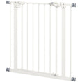 Load image into Gallery viewer, Dog Gate Stair Gate Pressure Fit Pets Barrier Auto Close for Doorway Hallway, 74-80cm Wide Adjustable, White
