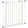 Load image into Gallery viewer, Dog Gate Stair Gate Pressure Fit Pets Barrier Auto Close for Doorway Hallway, 74-80cm Wide Adjustable, White
