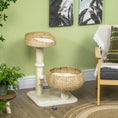 Load image into Gallery viewer, 28" Cat Tree with Scratching Post, Cat Tower for Indoor Cats with Double Beds, Beige
