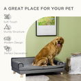 Load image into Gallery viewer, Dog Sofa with Legs Water-resistant Fabric, Pet Chair Bed for Large, Medium Dogs, Grey, 100 x 62 x 32 cm
