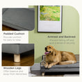 Load image into Gallery viewer, Dog Sofa with Legs Water-resistant Fabric, Pet Chair Bed for Large, Medium Dogs, Grey, 100 x 62 x 32 cm

