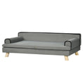 Load image into Gallery viewer, Dog Sofa with Legs Water-resistant Fabric, Pet Chair Bed for Large, Medium Dogs, Grey, 100 x 62 x 32 cm
