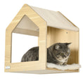 Load image into Gallery viewer, 8 Piece Cat Shelves Set, Cat Wall Furniture with Condo, 3 Perches, 3 Scratching Posts, Steps, Wall Mounted Cat Tree for Indoor Cats, Beige
