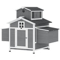 Load image into Gallery viewer, Chicken Coop for 2 Chickens, Wooden Hen House with Nesting Box, Pull-Out Tray, Ventilation Windows, Poultry Hutch Rabbit Cage with Waterproof Roof, Roosting Bars and Ramp
