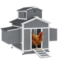 Load image into Gallery viewer, Chicken Coop for 2 Chickens, Wooden Hen House with Nesting Box, Pull-Out Tray, Ventilation Windows, Poultry Hutch Rabbit Cage with Waterproof Roof, Roosting Bars and Ramp
