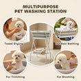 Load image into Gallery viewer, 2 in 1 Dog Bath Tub, Dog Washing Station for Bathing and Grooming, Elevated Shower Bath Tub, Collapsible Foldable Portable Bathtub for Small Dogs Puppy Cats Pet, Indoor and Outdoor
