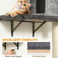 Load image into Gallery viewer, Cat Wall Shelves, 4 Pcs Cat Wall Furniture Climber Set with Scratching Post & Pad, Condo, Hammock, Bed, Step, Hanging Pompoms, Perches, for Kitty Climbing, Sleeping, Playing

