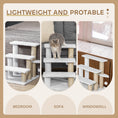 Load image into Gallery viewer, Pet Stair, Cat Tree with 3-step Climb Ladder, Scratching Posts, Platforms, Toy Ball, for Indoor Elderly Cats Kittens, White
