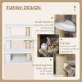 Load image into Gallery viewer, Pet Stair, Cat Tree with 3-step Climb Ladder, Scratching Posts, Platforms, Toy Ball, for Indoor Elderly Cats Kittens, White
