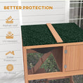 Load image into Gallery viewer, PawHut Catio, Outdoor Cat Enclosure House, Wooden Feral Cat Shelter on Wheels, Cat Cage with Hammock, Platforms Ramps, and Weather Protection Asphalt Roof, 34", Orange
