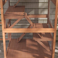 Load image into Gallery viewer, PawHut Catio, Outdoor Cat Enclosure House, Wooden Feral Cat Shelter on Wheels, Cat Cage with Hammock, Platforms Ramps, and Weather Protection Asphalt Roof, 34", Orange
