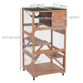 Load image into Gallery viewer, 66"H Catio on Brake Wheel, Indoor Outdoor Cat Enclosure Cage with Weatherproof Roof Hammock Multiple Platforms Resting Condo Ramps Lockable Doors, for 1-3 Cats, Orange
