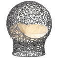 Load image into Gallery viewer, Cat Bed, Elevated Rope Weave Cat Egg Chair with Cushion, Handwoven Kitty House with Stand for Indoor Kittens, Violet
