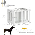 Load image into Gallery viewer, Dog Crate Furniture, 31.5" Dog Kennel Furniture Side End Table with Double Doors, for Medium Dogs, White
