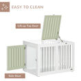 Load image into Gallery viewer, Dog Crate Furniture, 31.5" Dog Kennel Furniture Side End Table with Double Doors, for Medium Dogs, White
