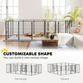 Load image into Gallery viewer, 16 Panels Dog Playpen, 27"W x 39.5"H Heavy Duty Pet Fence with Door & Strap for Indoor Outdoor Backyard Garden, Portable & Foldable Puppy Pet Pen for Large Dogs
