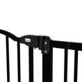 Load image into Gallery viewer, Pressure Fit Dog Stair Gate No Drilling Safety Gate Auto Close for Doorways, Hallways, 74-87cm Adjustable, 94cm Tall, Black
