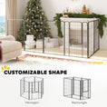 Load image into Gallery viewer, 6 Panels Dog Playpen, 27"W x 39.5"H Heavy Duty Pet Fence with Door & Strap for Indoor Outdoor Backyard Garden, Portable & Foldable Puppy Pet Pen for Large Dogs
