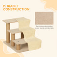 Load image into Gallery viewer, Dog Steps for Sofa, 3 Steps Dog Stairs, Pet Stairs, with Washable Plush Cover, for Small Breeds, Cats - Beige
