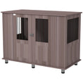 Load image into Gallery viewer, Dog Crate Furniture End Table, Pet Kennel for Extra Large Dogs with Magnetic Door Indoor Animal Cage, Purple, 114 x 60 x 82 cm
