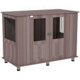 Load image into Gallery viewer, Dog Crate Furniture End Table, Pet Kennel for Extra Large Dogs with Magnetic Door Indoor Animal Cage, Purple, 114 x 60 x 82 cm
