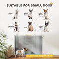 Load image into Gallery viewer, Retractable Stair Gate for Dogs, Pet Mesh Safety Gate, 82.5cm Tall, Extends up to 115cm for Doorways, Stairs, Hallways, Indoor Outdoor, Grey
