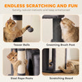 Load image into Gallery viewer, Extra Large Cat Tree Tower with Dual Baseboard, 79-Inch Heavy Duty Cat Tree for Indoor Large Adult Big Kittens with 5 Scratching Posts, 2 Condos, 2 Top Perches, Hammock, Self-Grooming Brush
