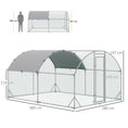 Load image into Gallery viewer, Walk In Chicken Run Galvanised Chicken Coop Hen Poultry House Cage Pet Playpen Garden with Water-Resist Cover, 2.8 x 3.8 x 2m
