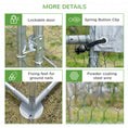 Load image into Gallery viewer, Galvanized Large Metal Chicken Coop Cage Walk-in Enclosure Poultry Hen Run House Playpen Rabbit Hutch with Cover for Outdoor Backyard 9.2' x 12.5' x 6.5' Silver

