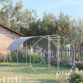 Load image into Gallery viewer, Galvanized Large Metal Chicken Coop Cage Walk-in Enclosure Poultry Hen Run House Playpen Rabbit Hutch with Cover for Outdoor Backyard 9.2' x 12.5' x 6.5' Silver
